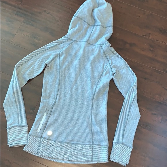 Lululemon 2 Think Fast Hoodie Heathered Grey Slate - Picture 7 of 8